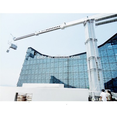 BMU with telescopic jib and telescopic column